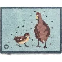 Ducks 1 Washable Doormat - Blue