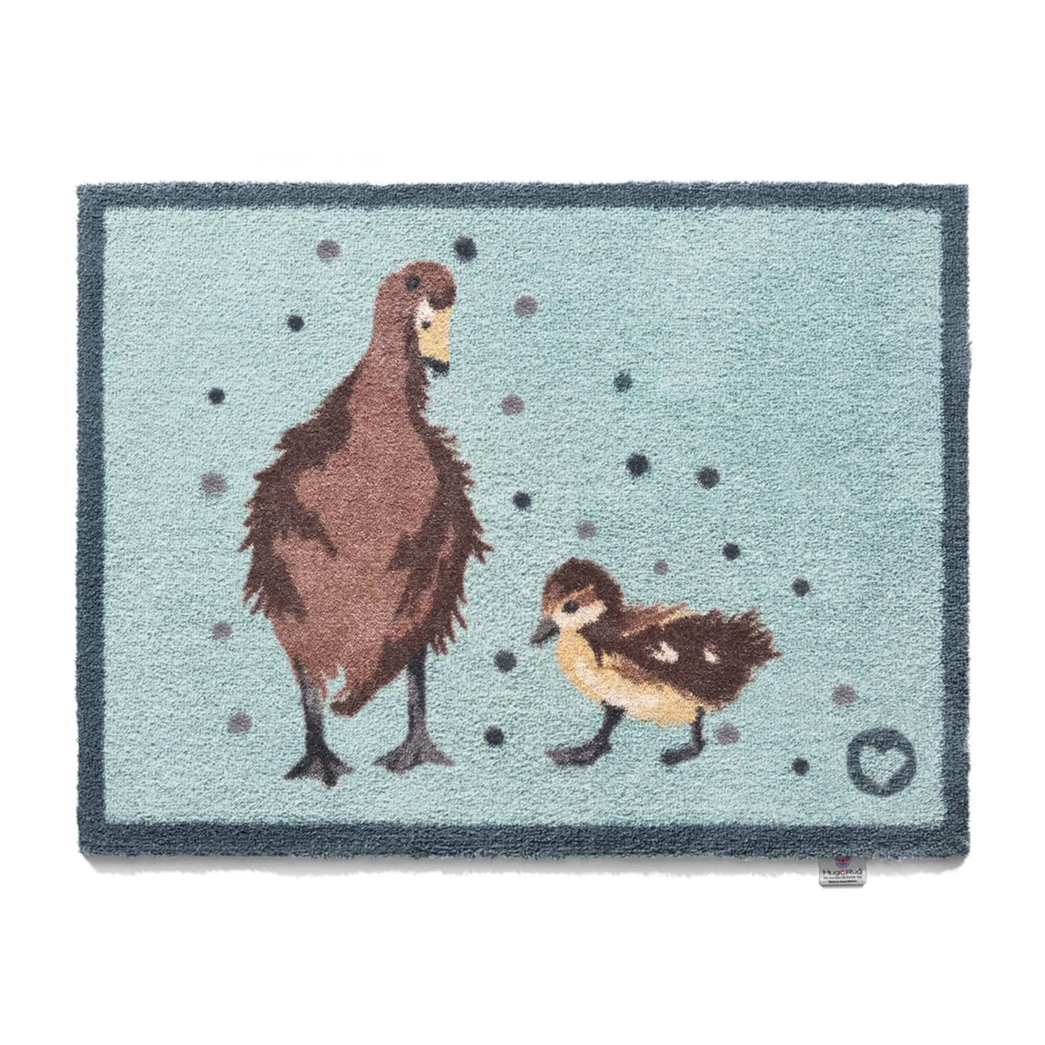 Ducks 1 Washable Doormat - Blue image
