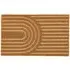 Embossed Coir Curve Doormat - Natural