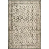 English Garden Washable Rug - Cream, Recycled Polyester