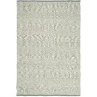Estelle Diamond Pattern Rug - Sky Grey, Wool