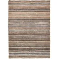 Fine Stripes Rug - Beige, Wool