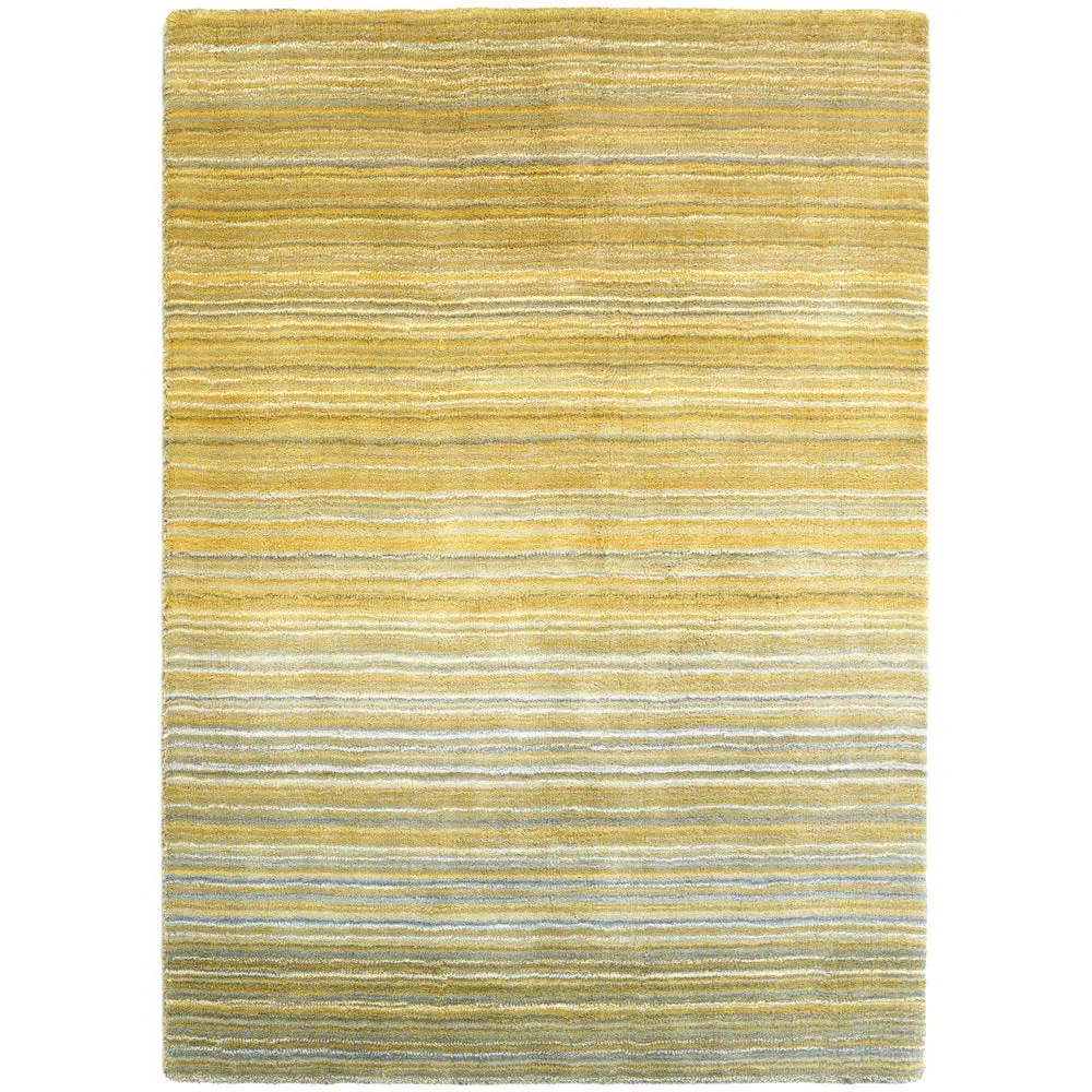 Fine Stripes Rug - Ochre, Wool