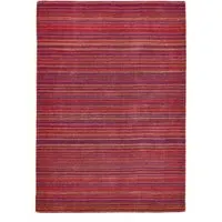 Fine Stripes Rug - Purple/Pink, Wool