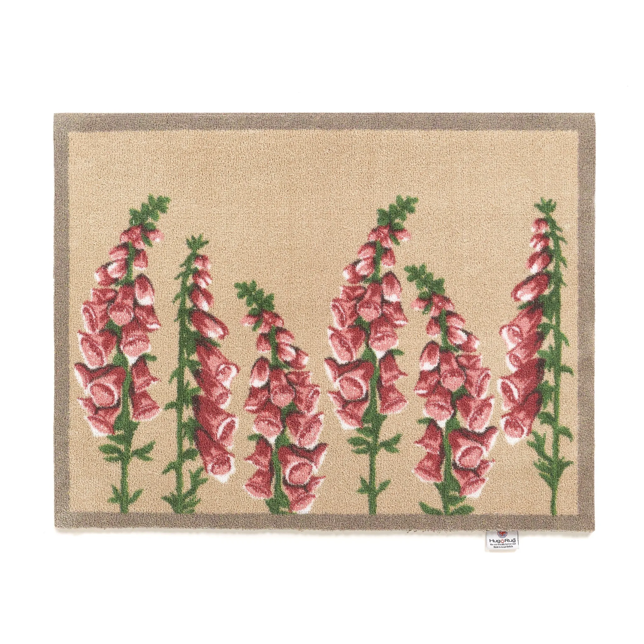 Floral 2 Washable Doormat - Pink, Beige image