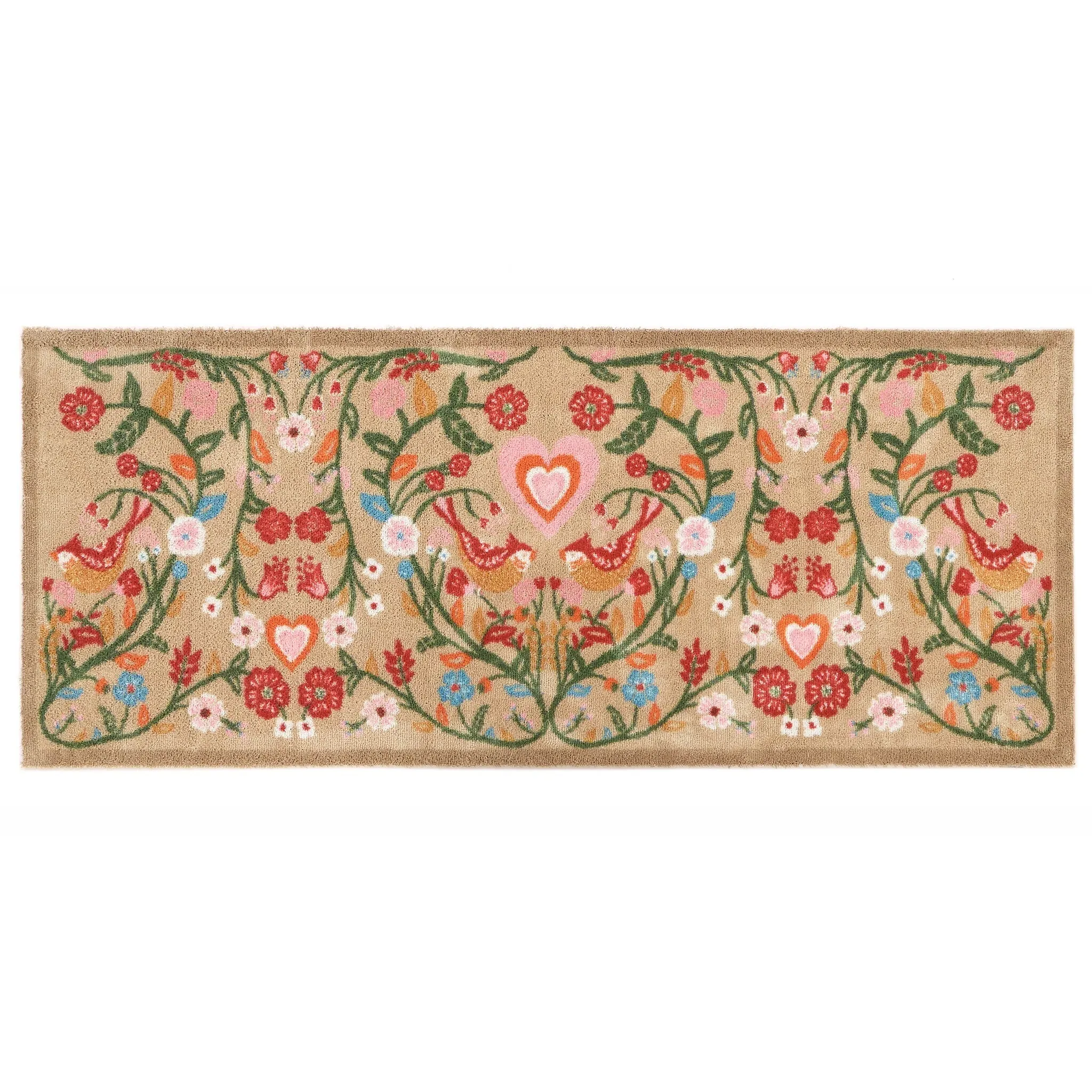 Garden Lovebirds Washable Runner - 65x150cm