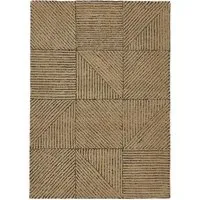 Geometric Rug - Sand, Wool
