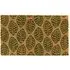 Green Leaves Coir Doormat - 45x75cm