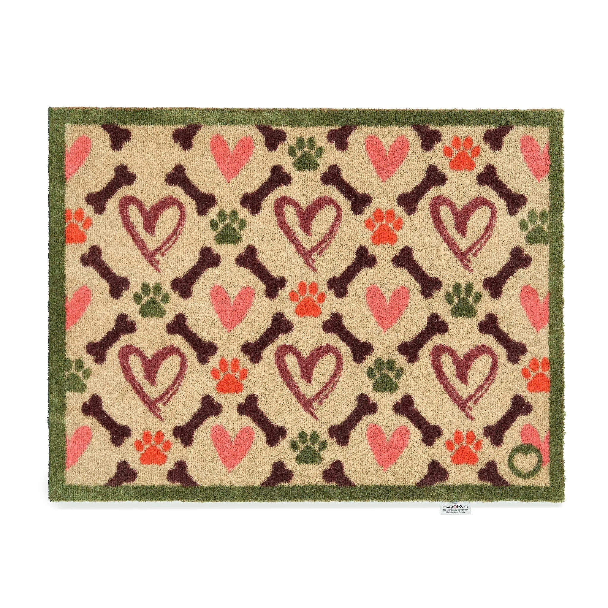 Hearts & Bones Washable Doormat - Beige image