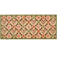 Hearts & Bones Washable Runner - Beige