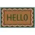 Hello Scallop Coir Doormat - 45x75cm