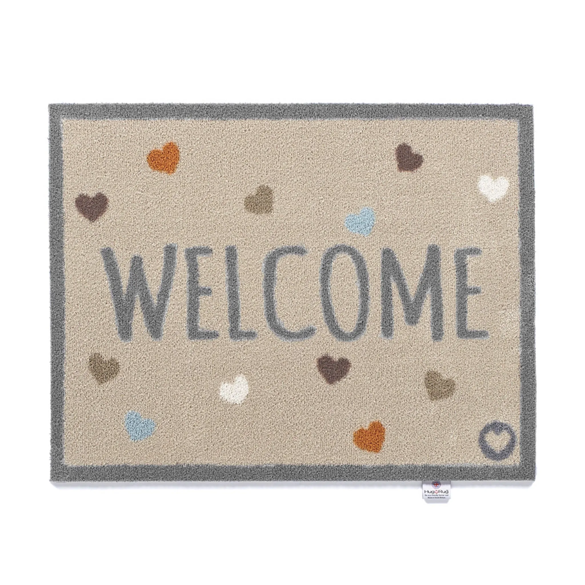 Home 34 Welcome Washable Doormat - Beige image