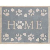 Home Paws Washable Doormat - Blue