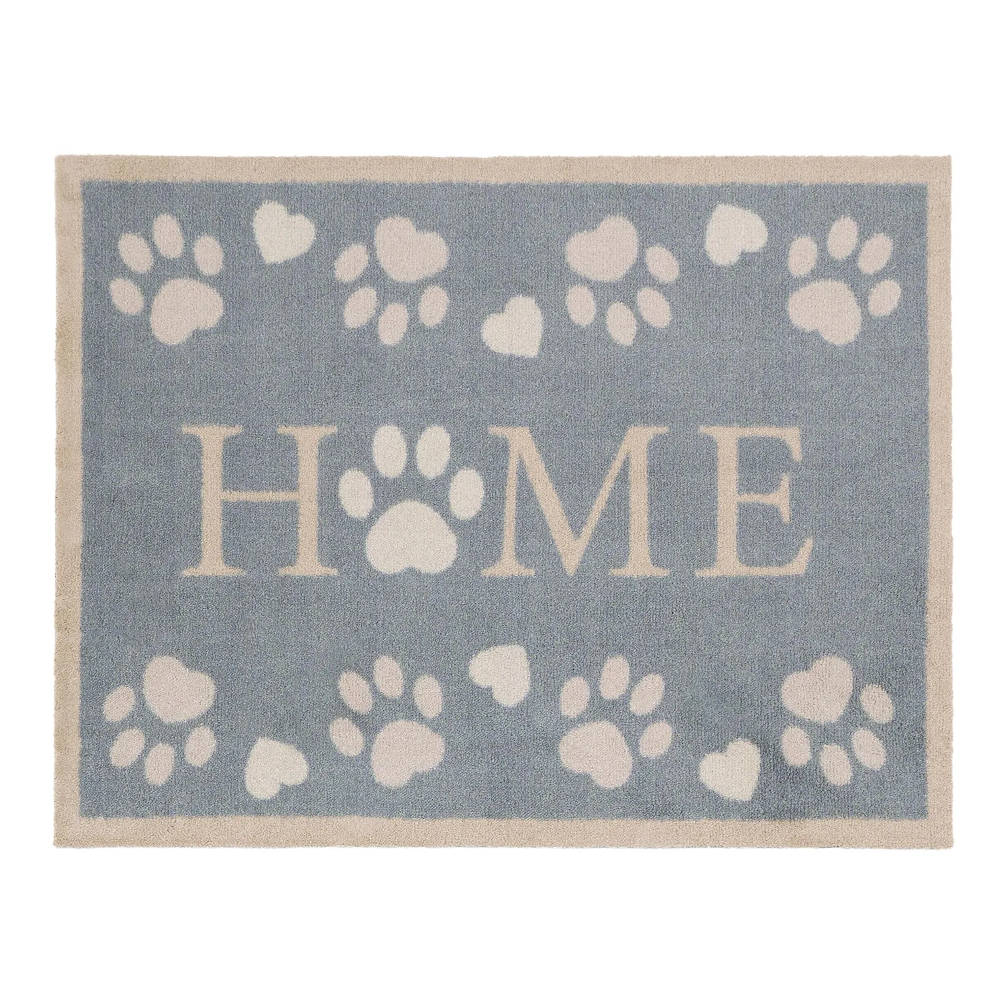 Home Paws Washable Doormat - Blue image