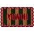 Howdy Stripe Coir Doormat - Green