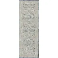 Hug Rug Washable Rug Runner - Blue, Recycled Polyester