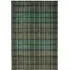 Isla Plaid Washable Rug - Emerald, Recycled Polyester