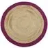 Jute Border Rug - Raspberry, Jute