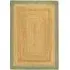 Jute Border Rug - Sage Green, Jute