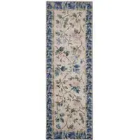 Lady Rose Eco-Washable Rug Runner - Green, Recycled Polyester