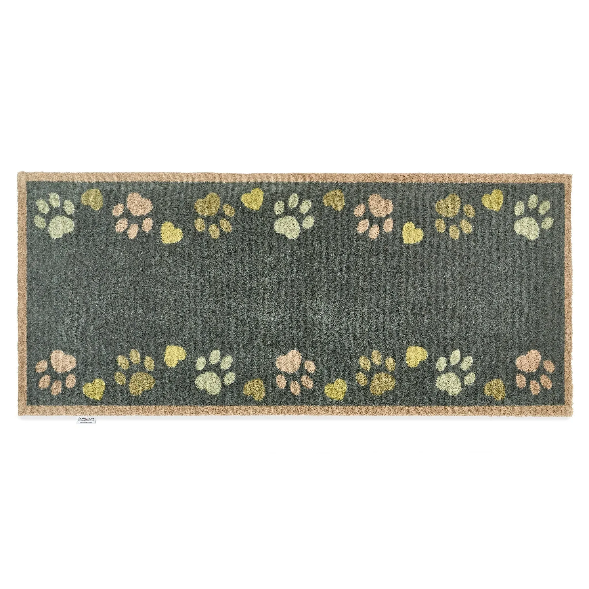 Love Paws Washable Runner - Green