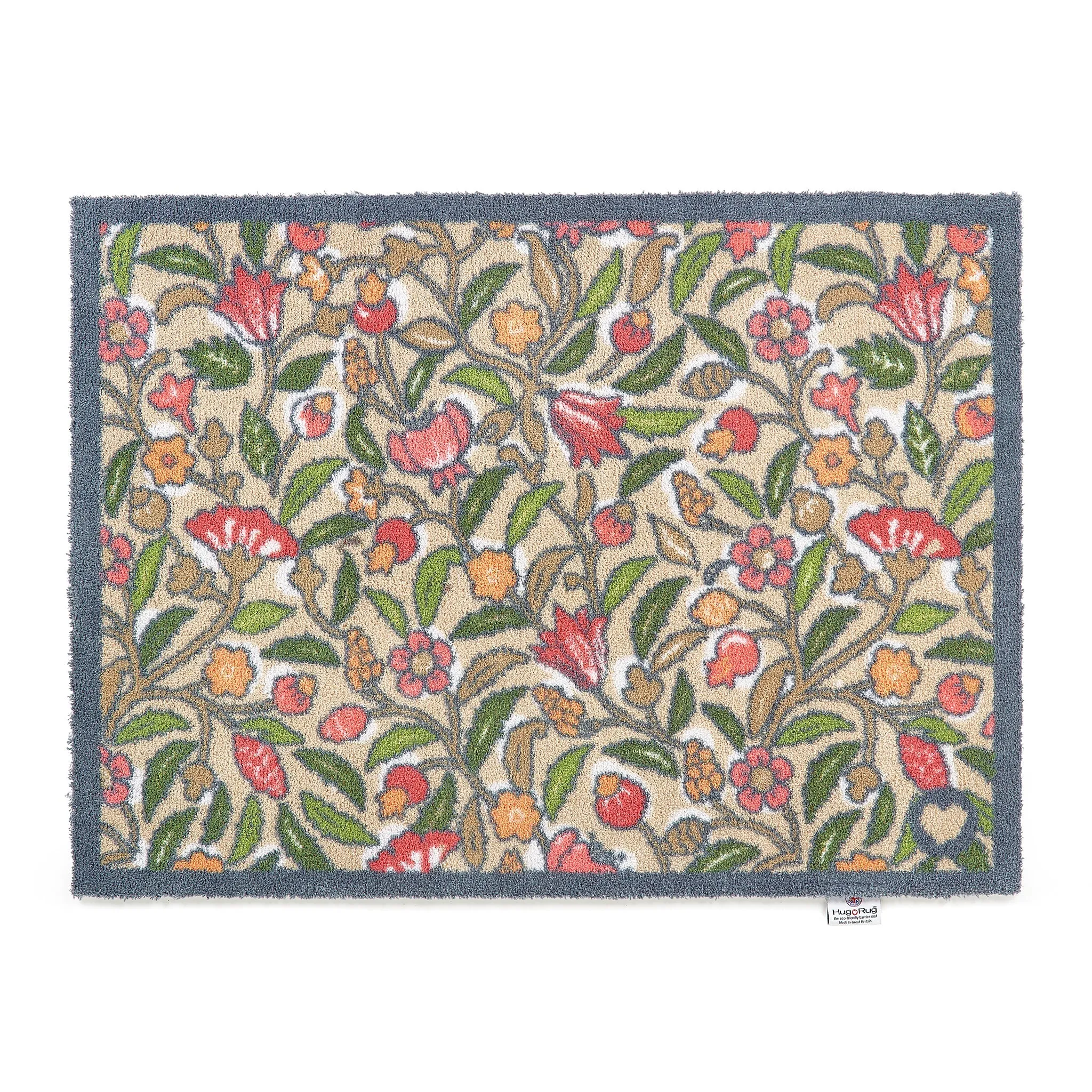 May Floral Washable Doormat - Beige image