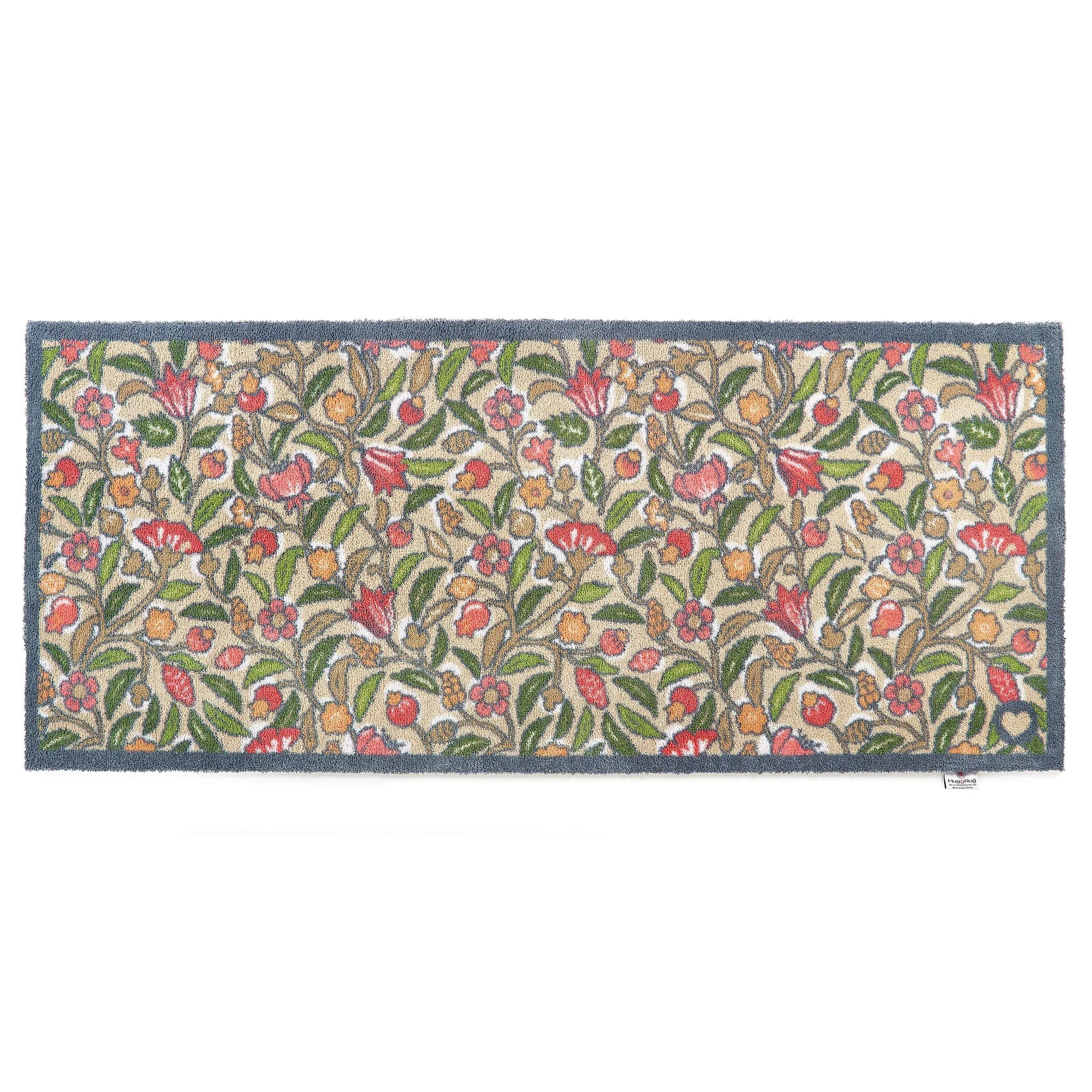 May Floral Washable Runner - Beige