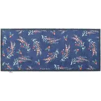Meadow Deer Washable Runner - Blue