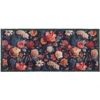 Midnight Blooms Washable Runner - Multicolour