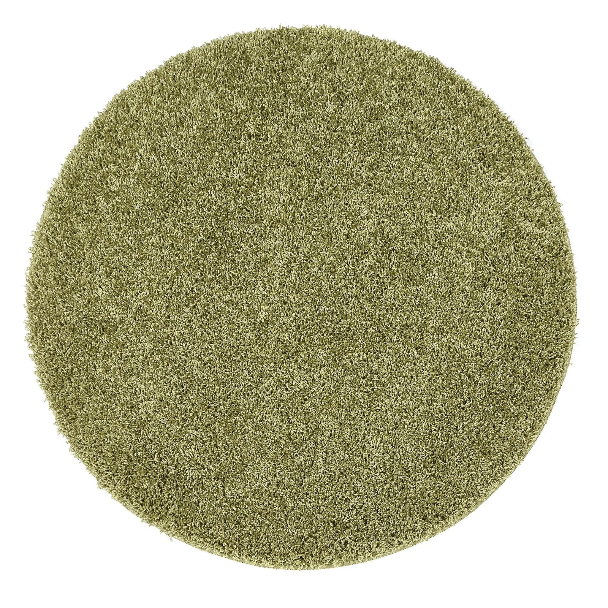 My Rug Round Area Rug - Olive Green, Polypropylene