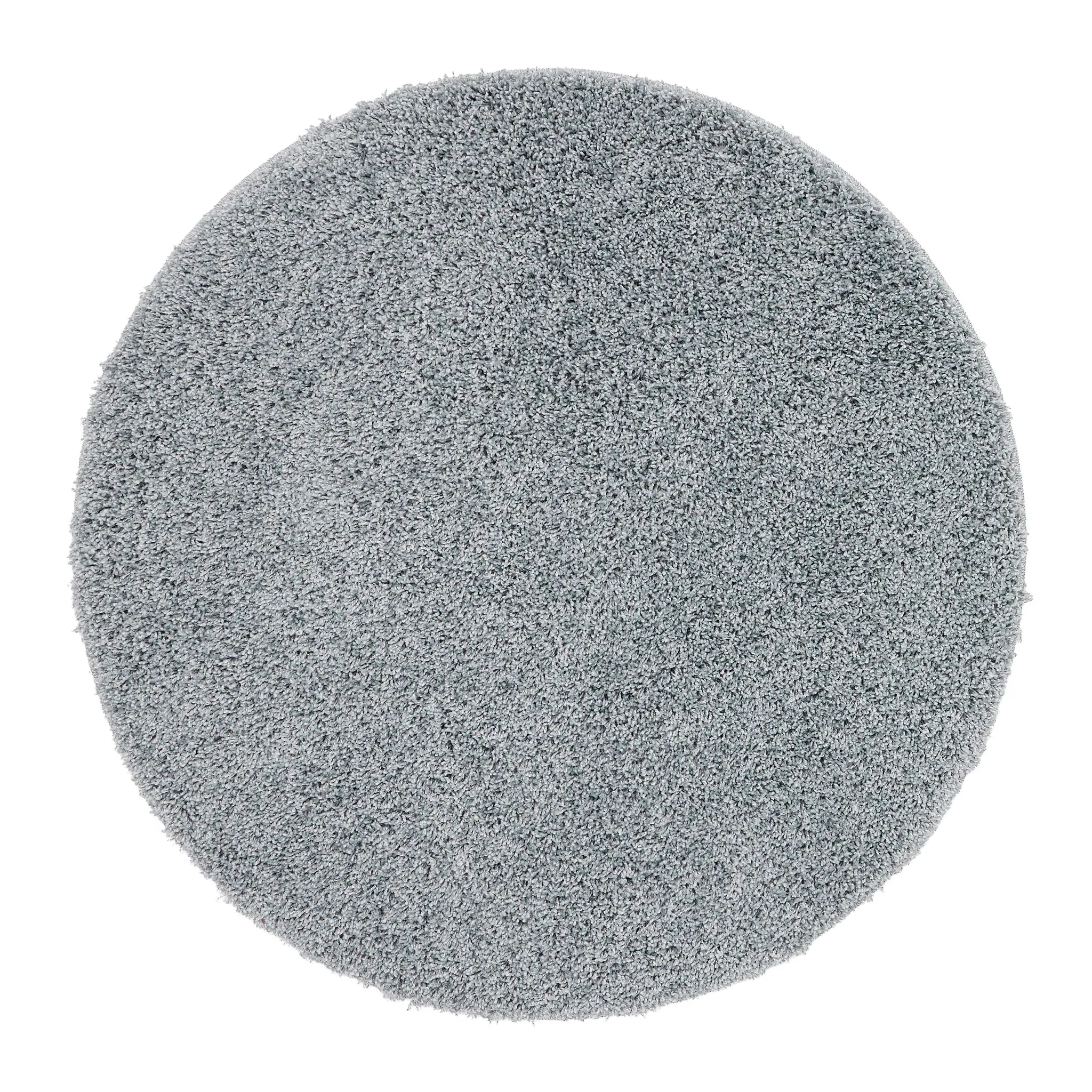 My Rug Round Blue Fleck Washable Rug - Blue