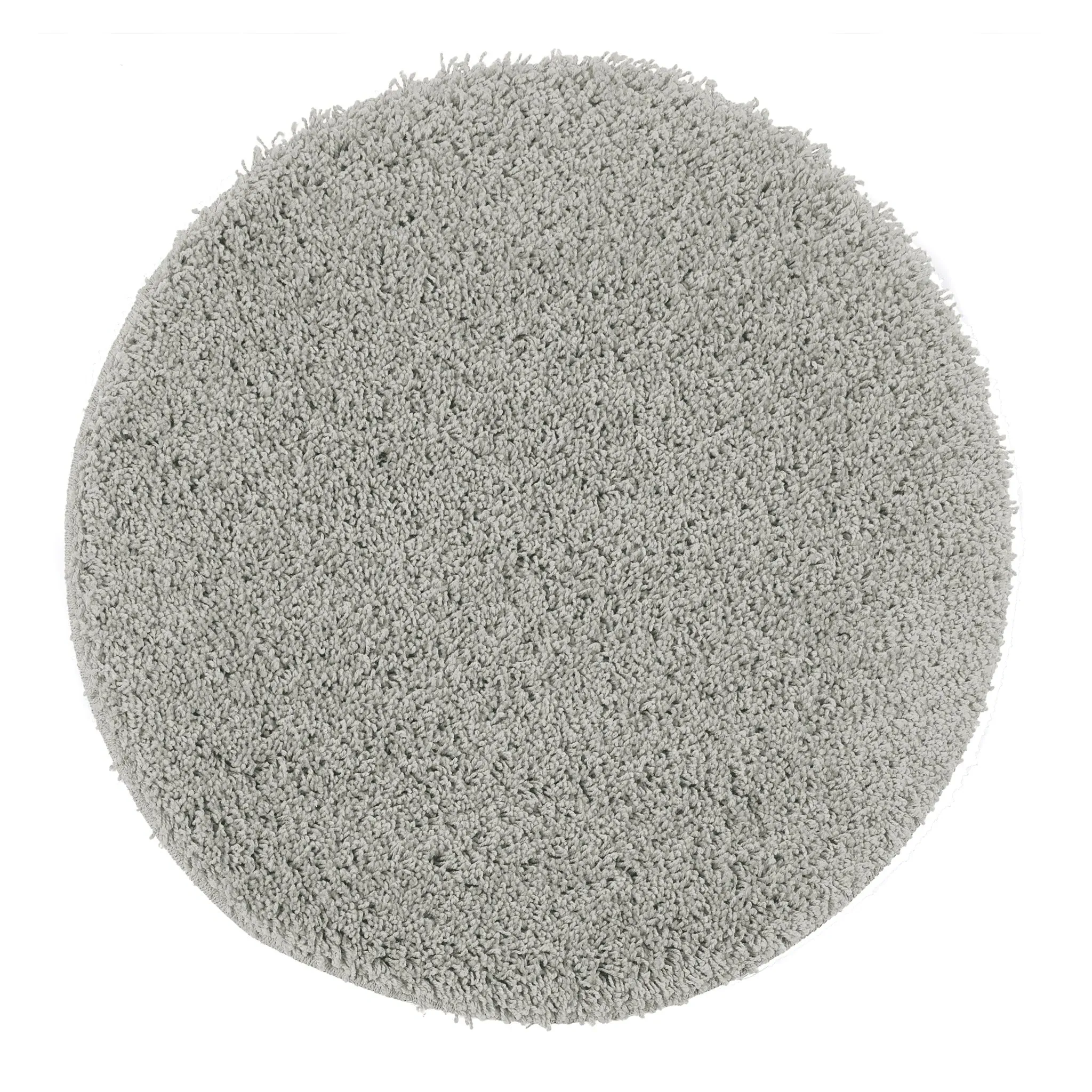 My Rug Round Ghost Grey Rug - Grey, Polypropylene