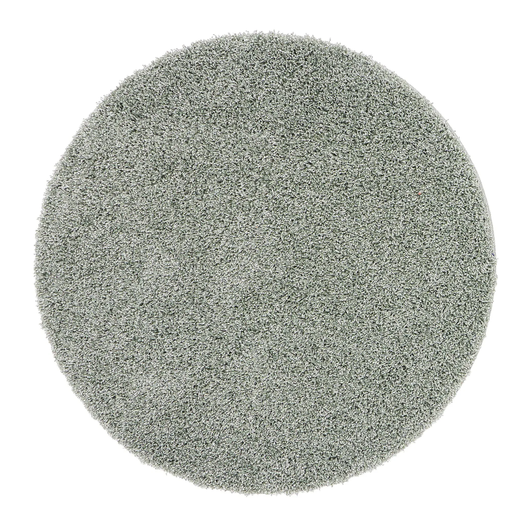 My Rug Round Green Fleck Washable Rug - Green, Polypropylene
