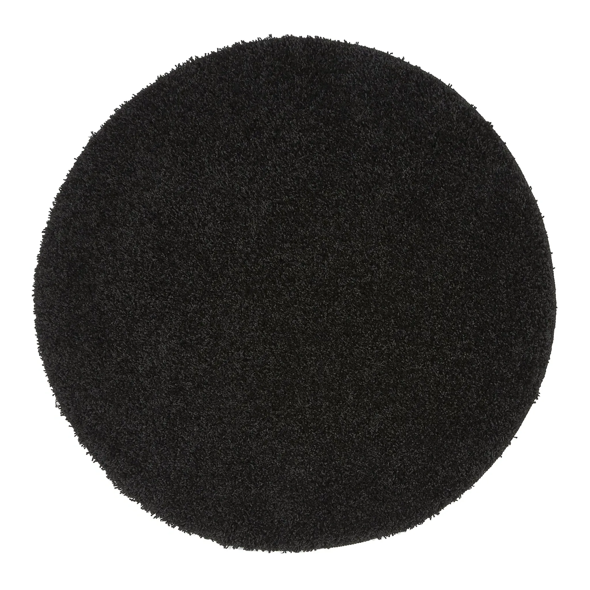 My Rug Round Washable Rug - Black