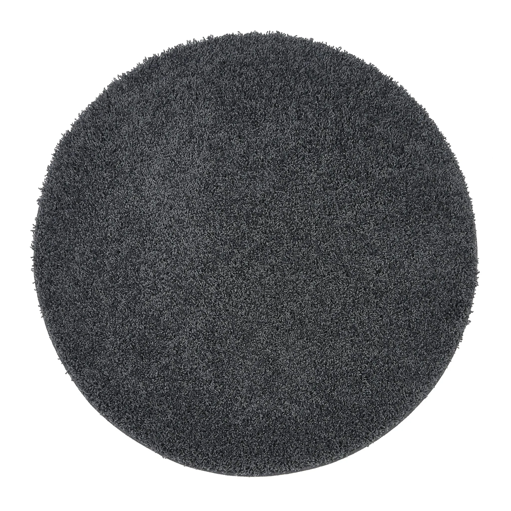 My Rug Round Washable Rug - Charcoal
