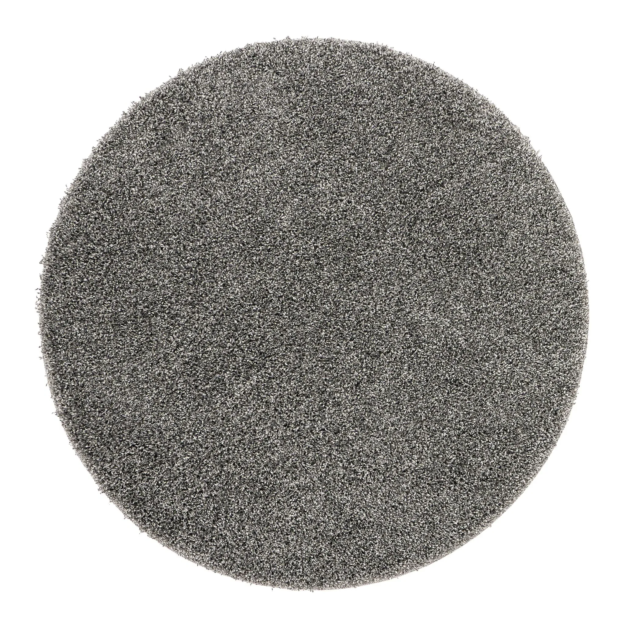 My Rug Round Washable Rug - Grey Fleck
