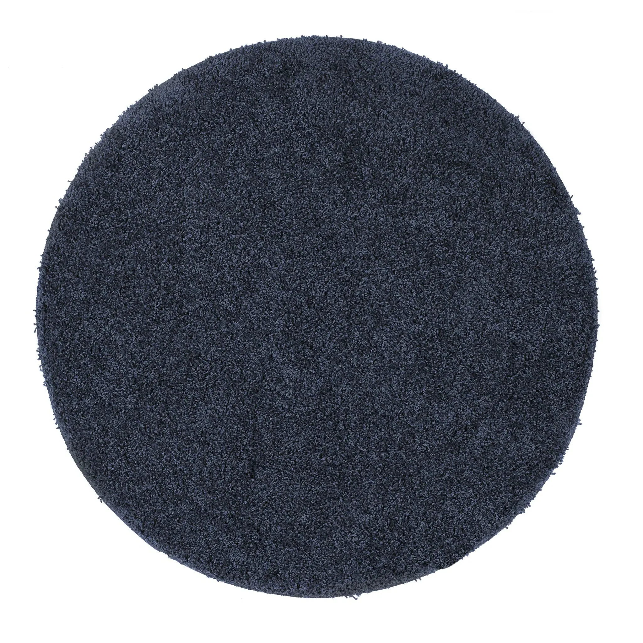 My Rug Round Washable Rug - Midnight Blue, Polypropylene