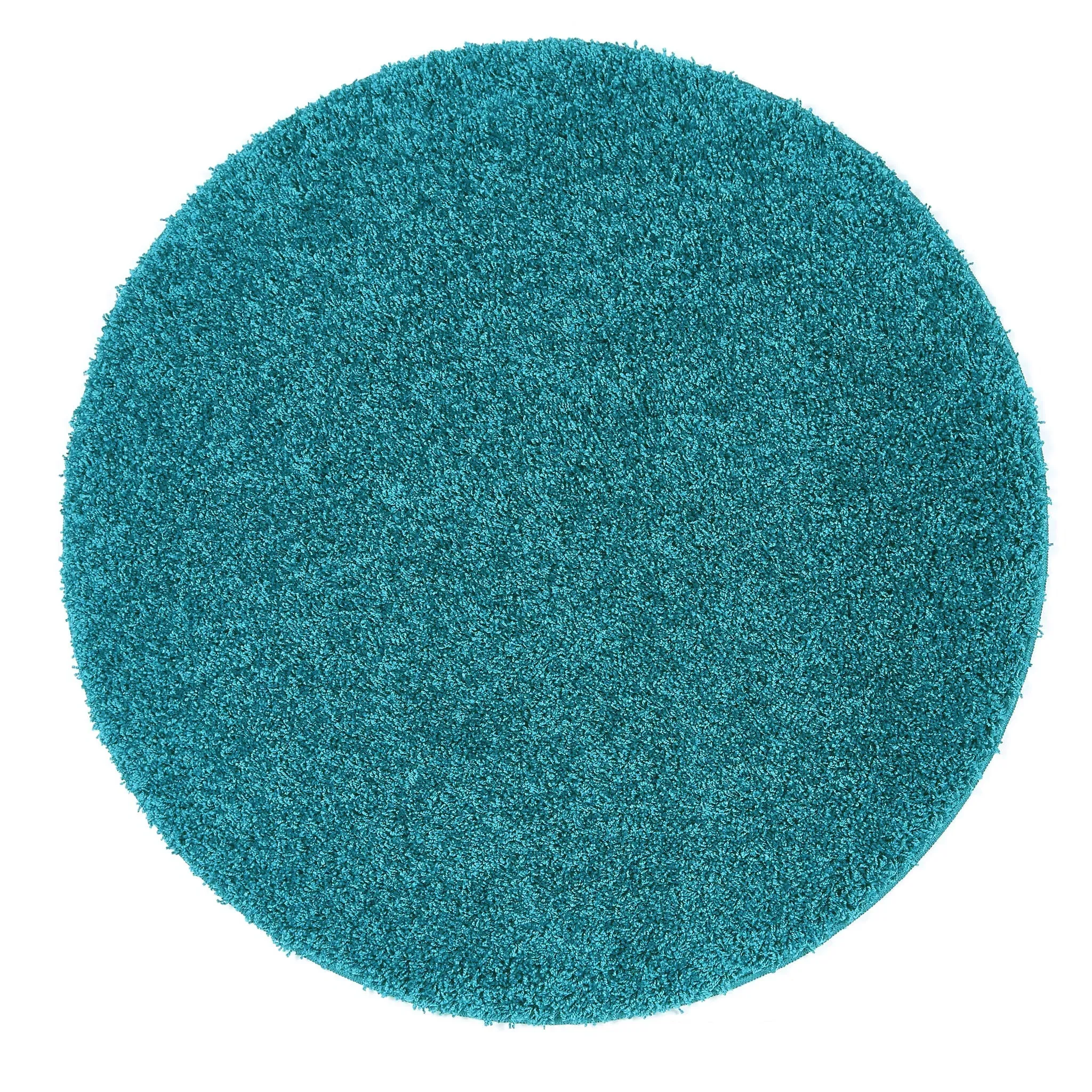 My Rug Round Washable Rug - Teal, Polypropylene