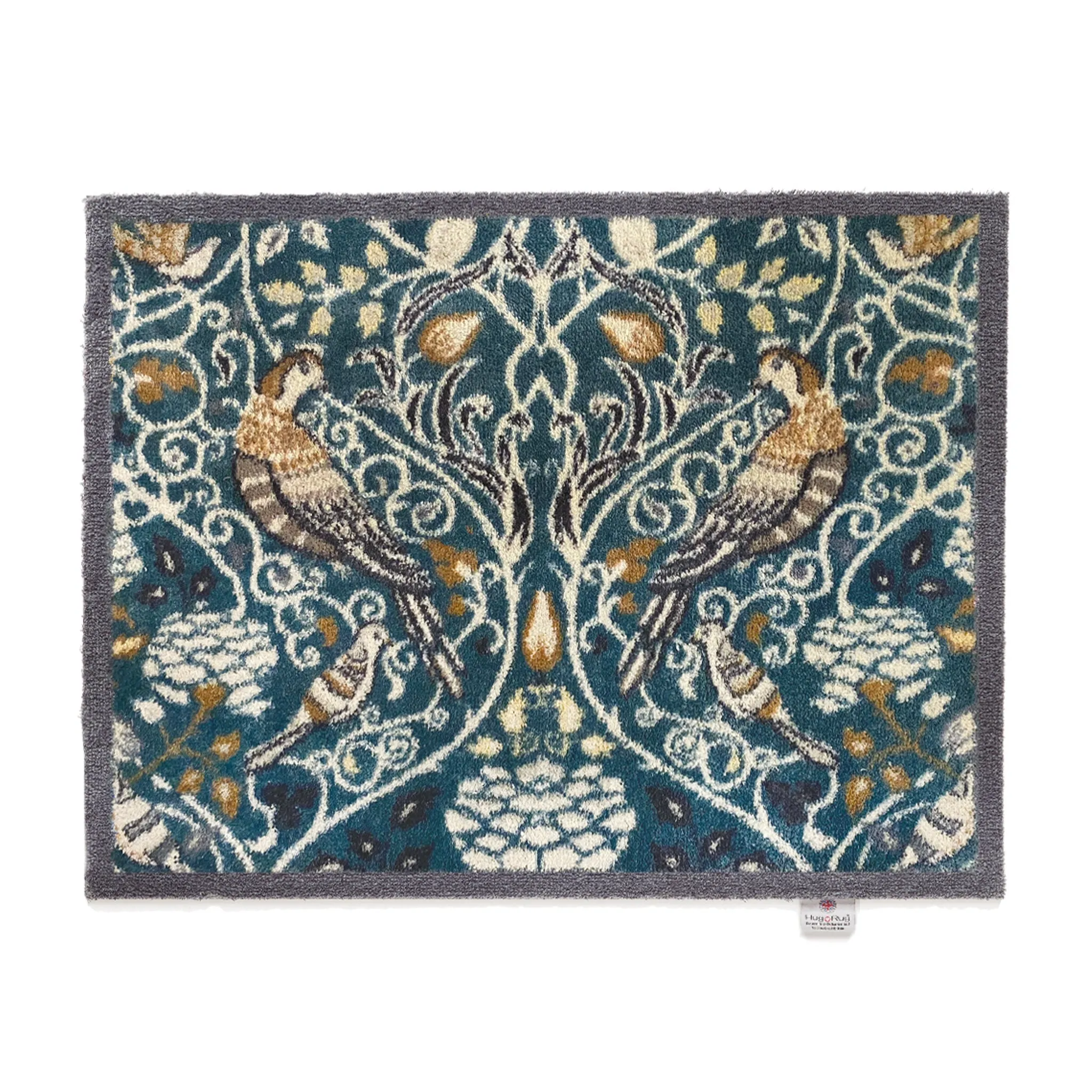 Nature 25 Washable Doormat - Teal, Recycled Materials image