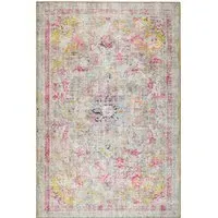Neo Classical Eco-Washable Rug - Beige, Recycled Polyester