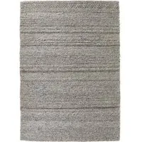 Origin Chunky Knit Rug - Grey, Wool