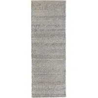 Origin Chunky Knit Runner Rug - Grey, Wool
