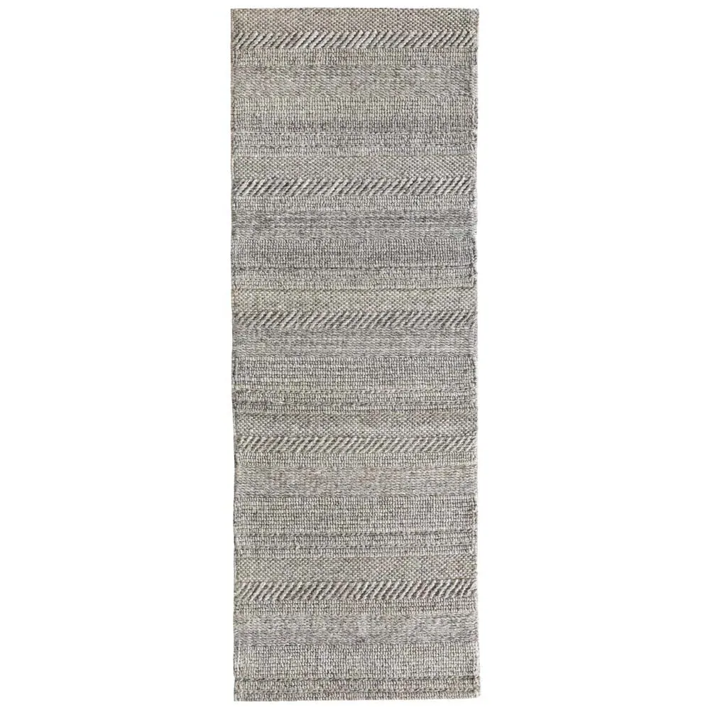 Origin Chunky Knit Runner Rug - Grey, Wool