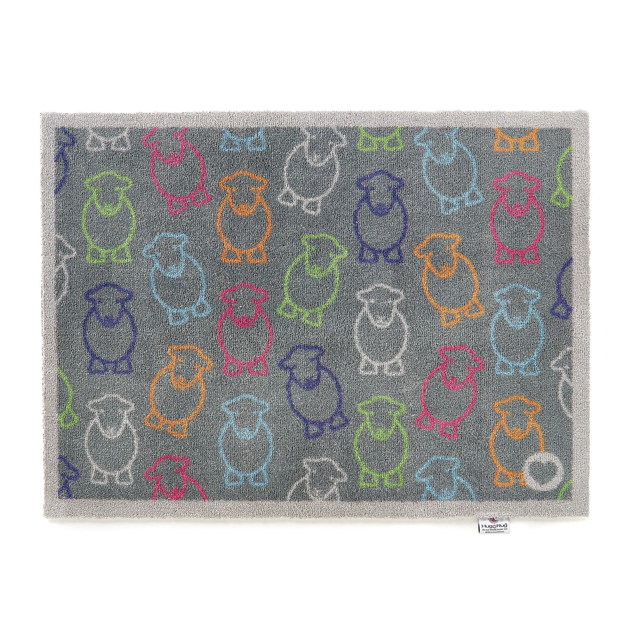 Outline Herdy Washable Doormat 65x85cm - Grey image