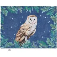 Owl Charity Doormat - Navy