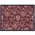 Paisley Floral Washable Doormat - Burgundy