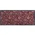 Paisley Floral Washable Runner - Burgundy