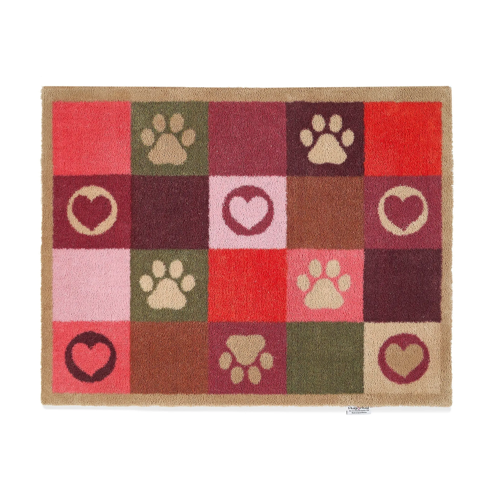 Patchwork Paws Washable Doormat - Multi-Colour image