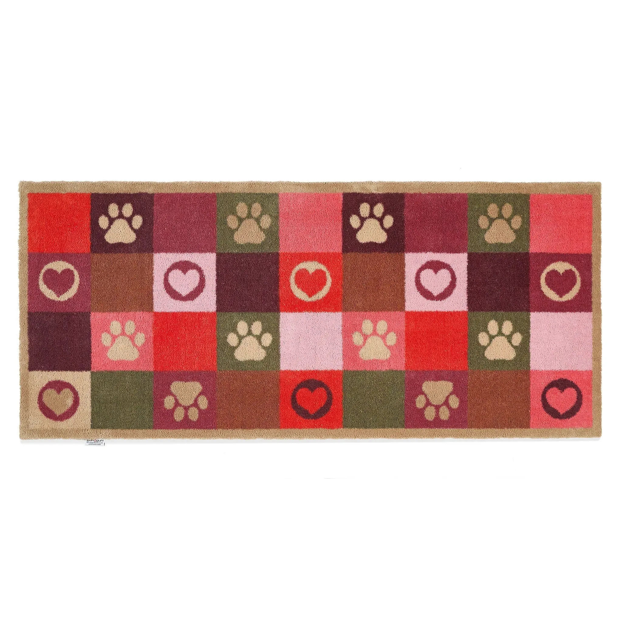 Patchwork Paws Washable Runner - Multi-Colour