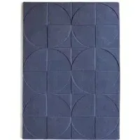 Penny Rug Infinity - Dark Blue, Wool